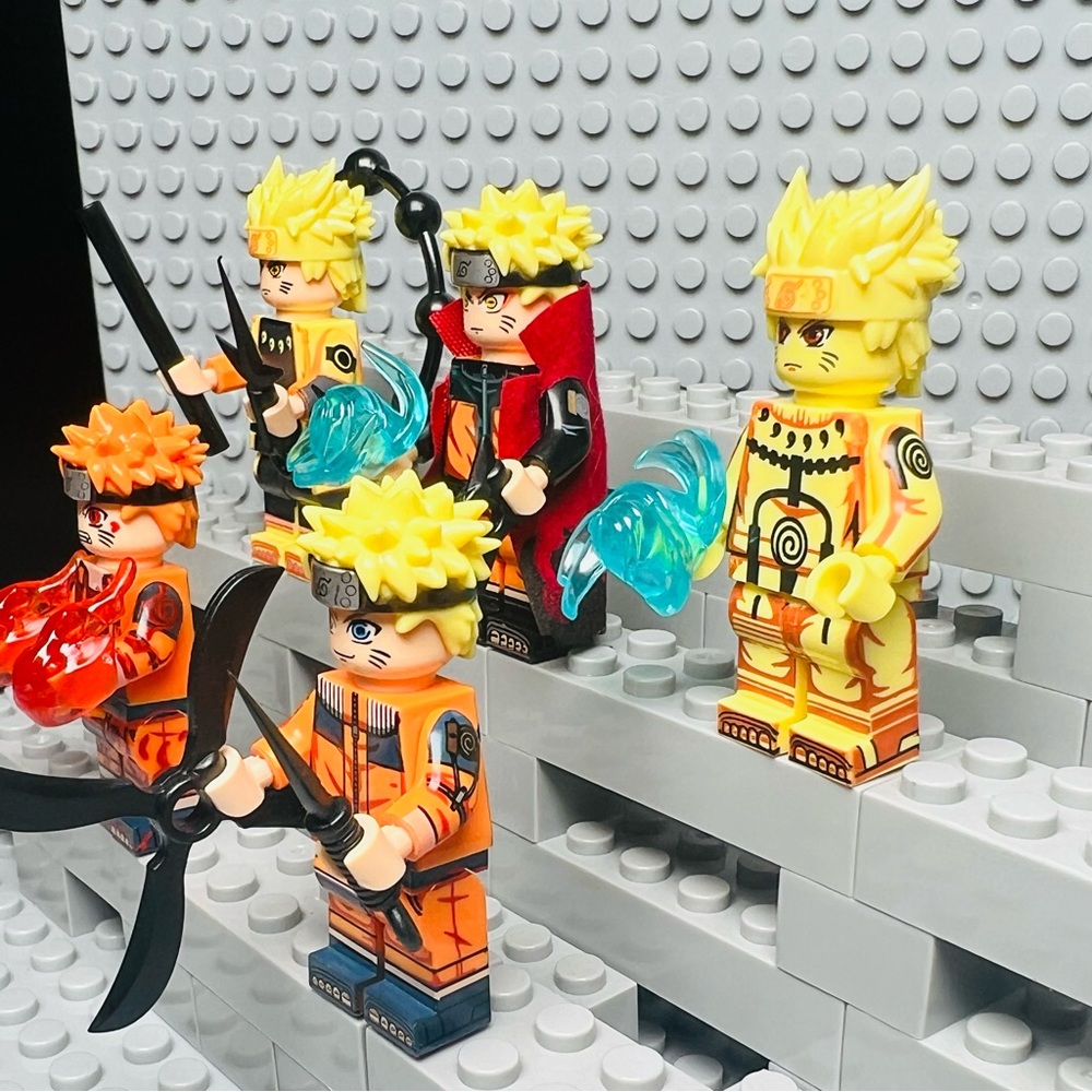 5Pcs Naruto Uzumaki Custom Minifigure - Picture 2 of 6